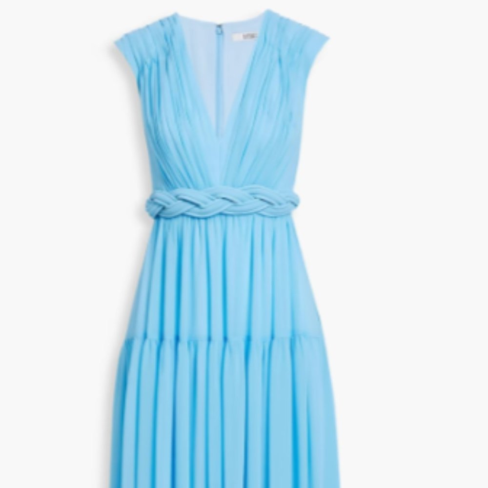 Badgley Mischka Evening Gown Blue Braided Belt (**Like New - Worn Once**)